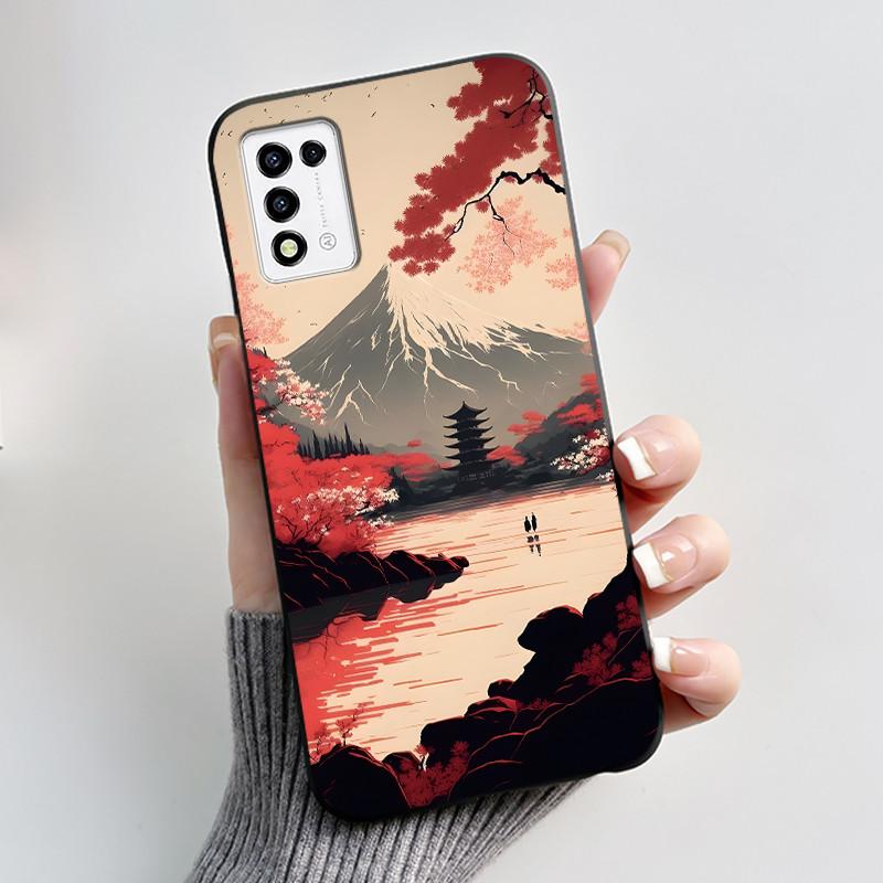 For ZTE Libero 5G III,  A202ZT Soft Silicone Black Case For ZTE Libero 5G II, A103ZT Popular Pattern Panda Shockproof Shell