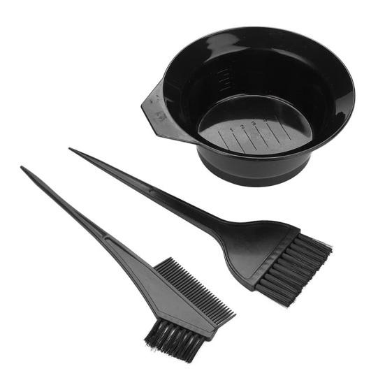 3 шт./компл. щетка для окраски волос, расческа, чаша, парикмахерские инструменты для смешивания цветов