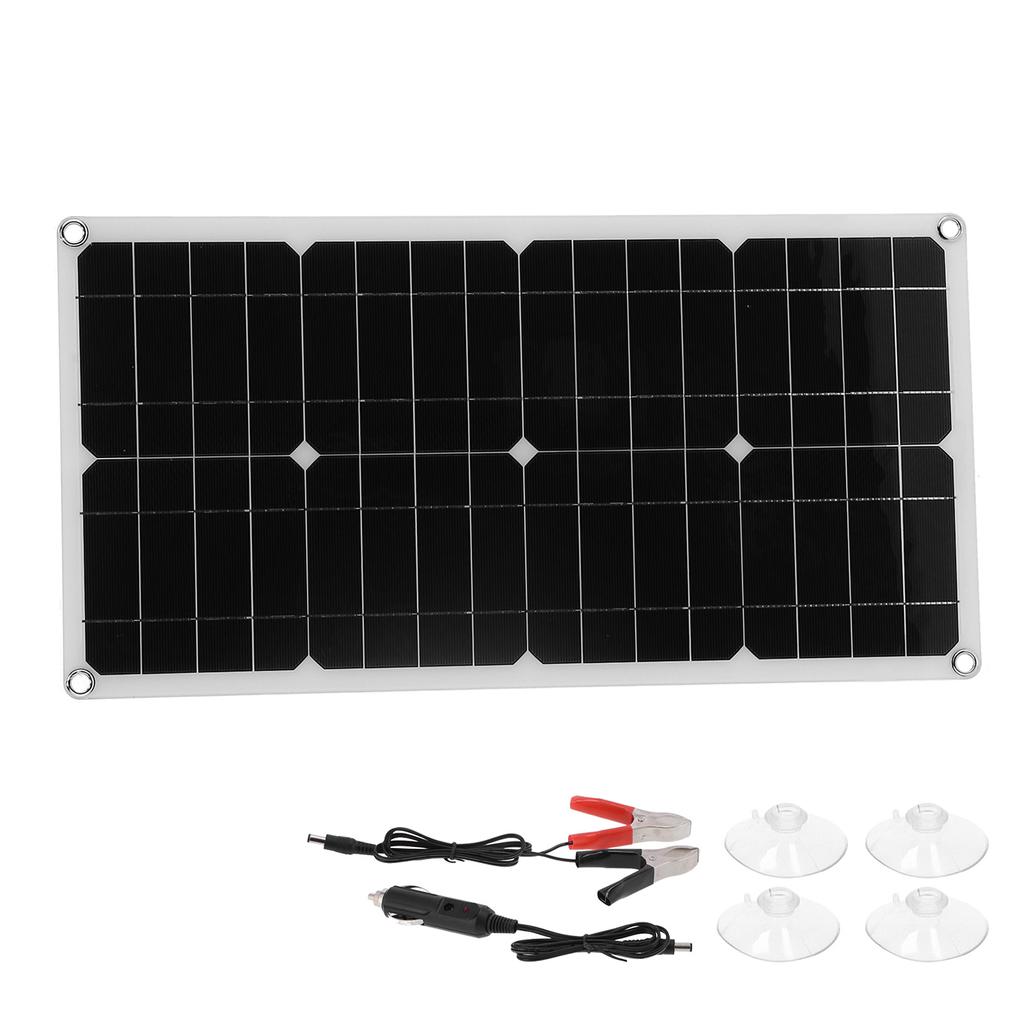 40W Polycrystalline Silicon Solar Panel Flexible Solar Panel Charger Dual USB Output for Laptop Car