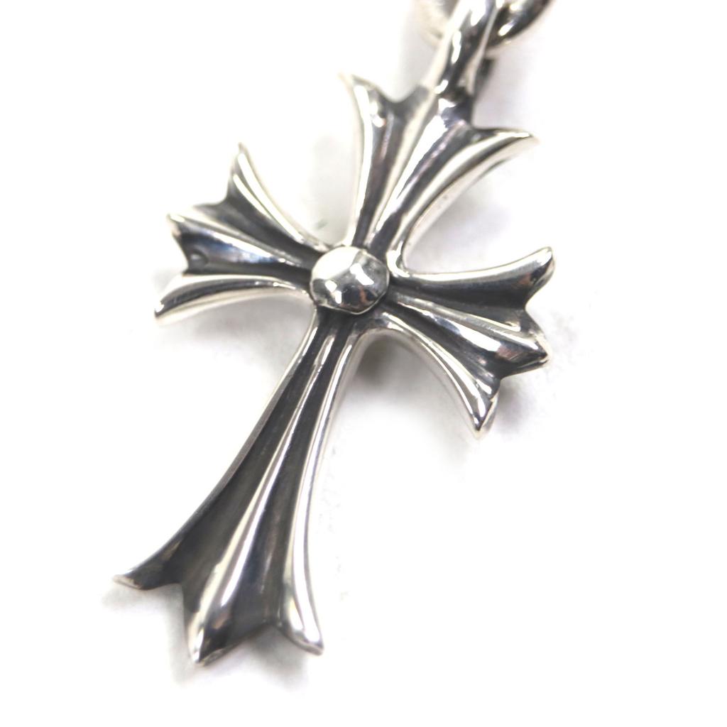 Excellent CHROME HEARTS Pendant Top 1 Ball Tiny CH Cross Silver 925 Mens Used