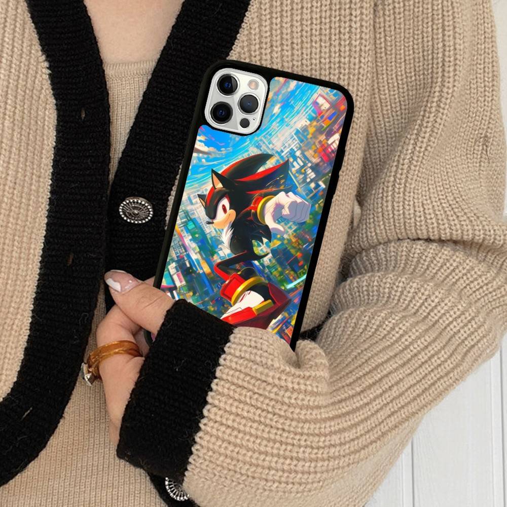 Game S-Sonic Movie Anime PC+TPU Shockproof Protective Phone Case For IPhone17 14 15 16 Pro Max 13 12 11 17 Air