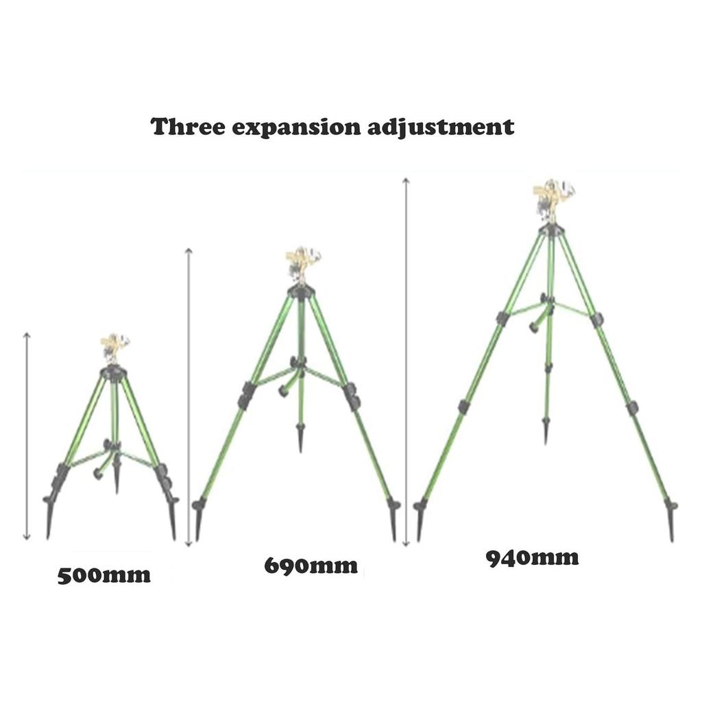Сверхпрочный латунный импульсный дождеватель на треножной подставке, 360 градусов, 50 футов покрытие большой площади, садовый дождеватель, регулируемый дождеватель, 3/4-дюймовый соединитель