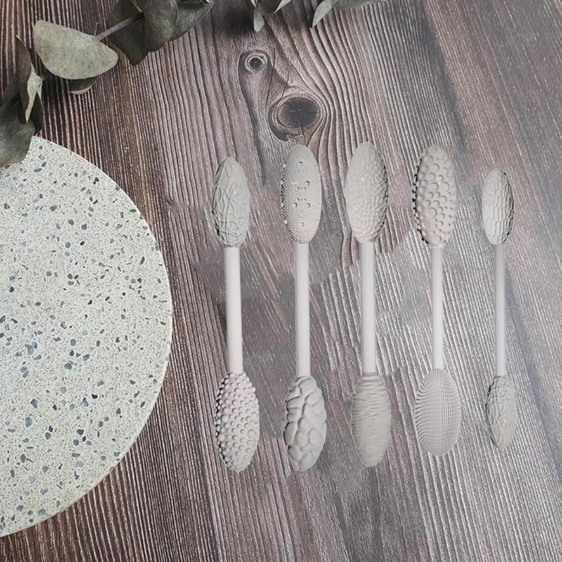 Наборы текстурных инструментов для глиняного искусства, наборы для моделирования глиняных узоров, наборы для текстурной прокатки, тиснения, ручные валики для поделок своими руками