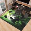 Panda Bamboo Rug for EcoFriendly Home Decor - Cute Animal Print Carpet, Add Natural Charm to Your orStudy SpaceAnimal Lover Gift