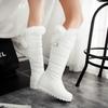 Women's Casual Sexy High Heel Boot Knee High Leather Boots Snow Boots