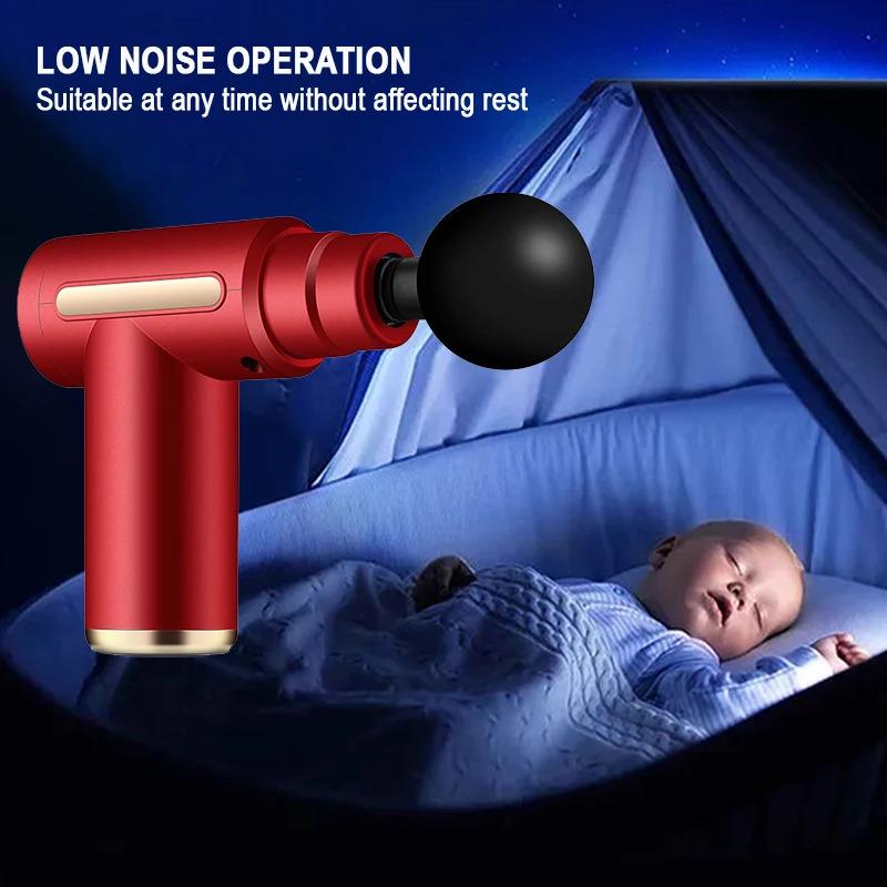 Massage Gun Muscle Relaxation Massage Equipment Neck Membrane Rob Cervical Spine Massage Instrument Mini Fascia Gun Wireless