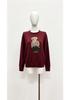 2026 Autumn/Winter Women's Casual Academy Style Bear Sweater