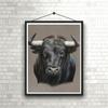 DIY алмазная живопись Bighorn Черный Бык Набор для вышивки крестом Мозаика Искусство алмазная живопись полный круг/квадратный алмаз украшение дома