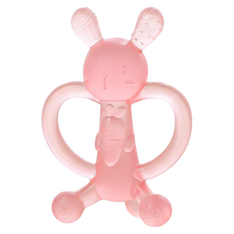 Baby Teether, Generic, Blue, Rabbit Shape, Soft Silicone Teething Toy for Infant