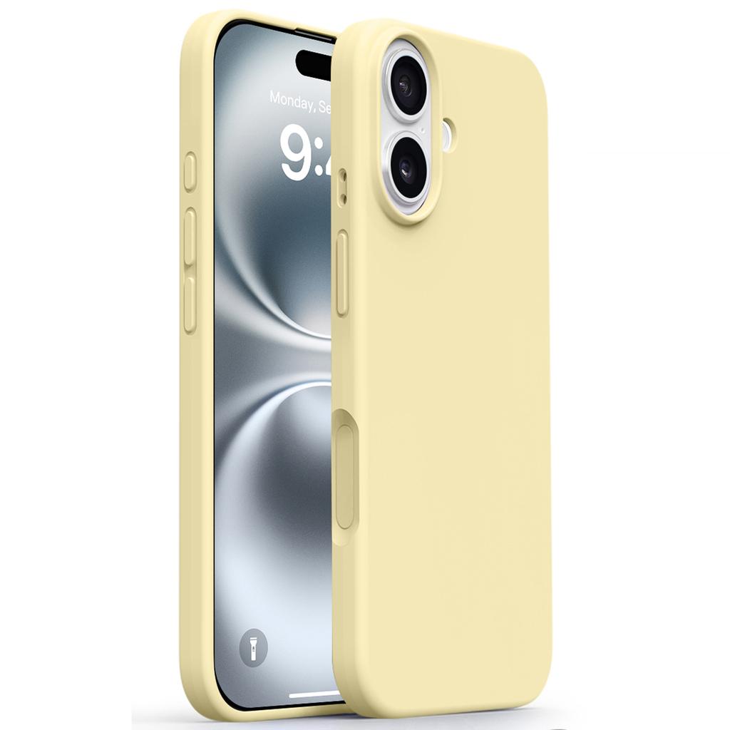 Чехол для iPhone 17 с мягкой подкладкой из микрофибры, жидкий силикон+ПК, чехол для телефона