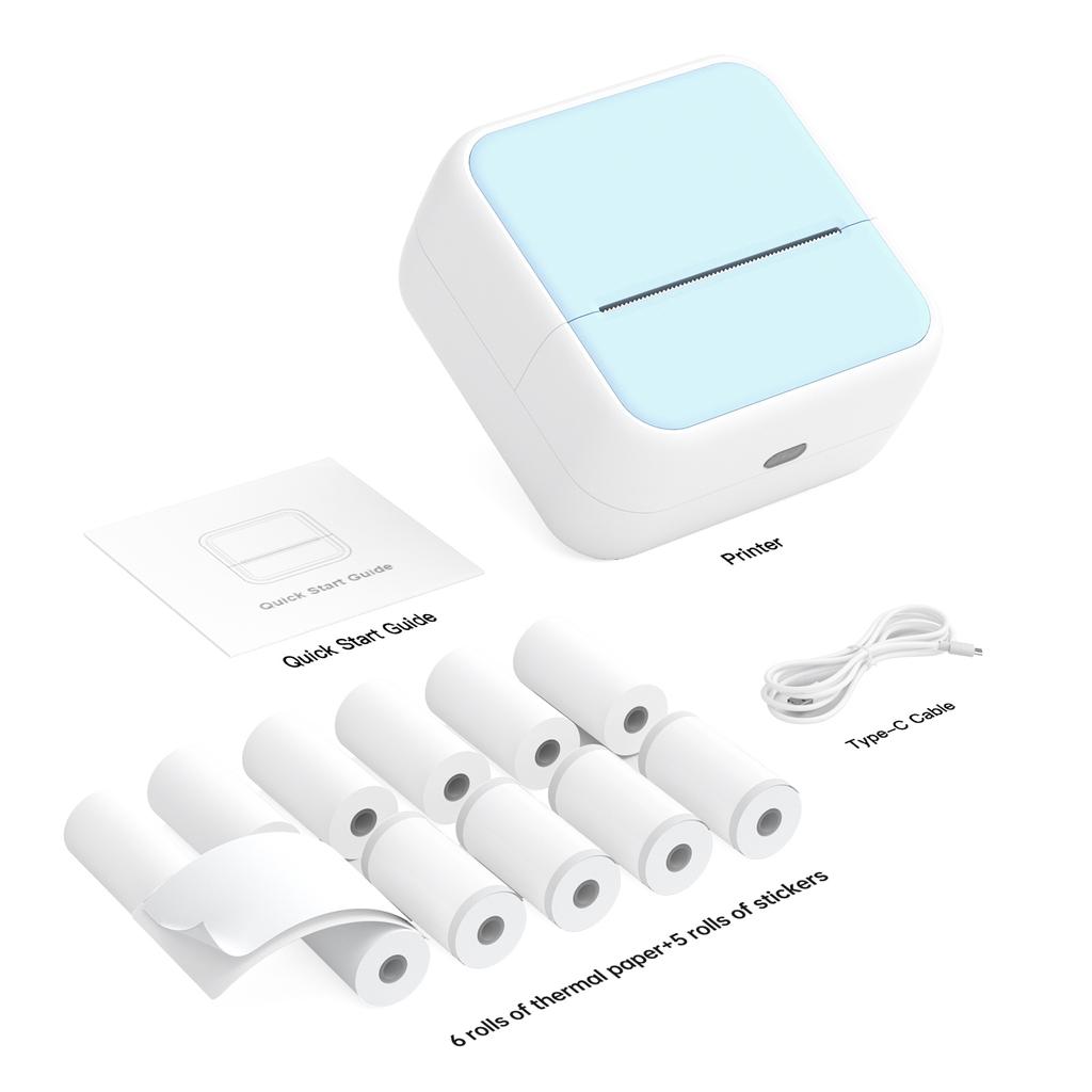 Мини карманный принтер портативный термопринтер для мгновенной фотопечати этикеточная машина BT Wireless Connect 