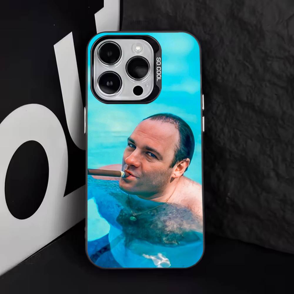 Чехол на телефон T-Tony S-Soprano Cool для iPhone 17,16,15,14,13,12,11,Pro,Max,Plus,E,Air,Mini Черный ТПУ Чехол