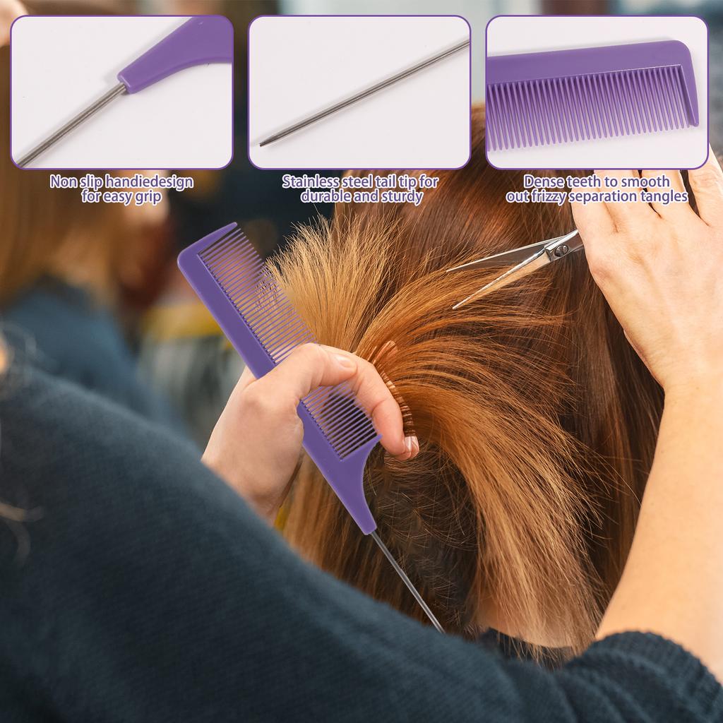 3pcs Hair Styling Comb Set Hair Brush Accessories Double Sided Edge Control Hair Combs