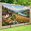 2D flat surface, 1 piece of country-style banner background fabric, suitable for parties and outdoor/indoor celebrations
