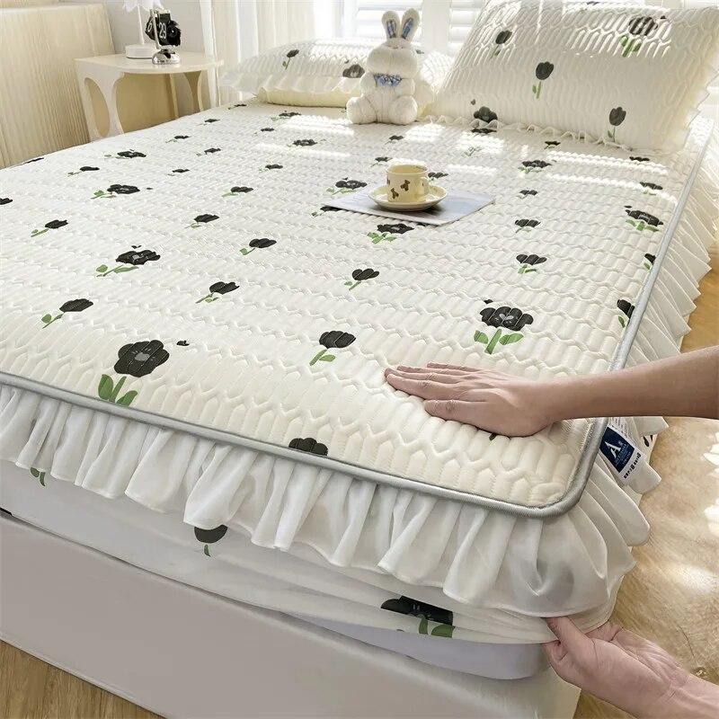 Домашний текстиль, простыня, набор наволочек, летняя крутая латексная нескользящая эластичная лента, покрывало, защитный чехол для матраса, простыня