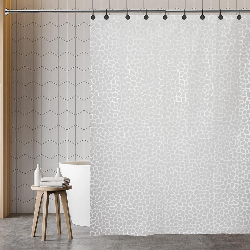 Бытовая занавеска для ванной комнаты Водонепроницаемая и устойчивая к плесени Перегородка для ванной комнаты Подвесная занавеска Не нужно сверлить отверстия