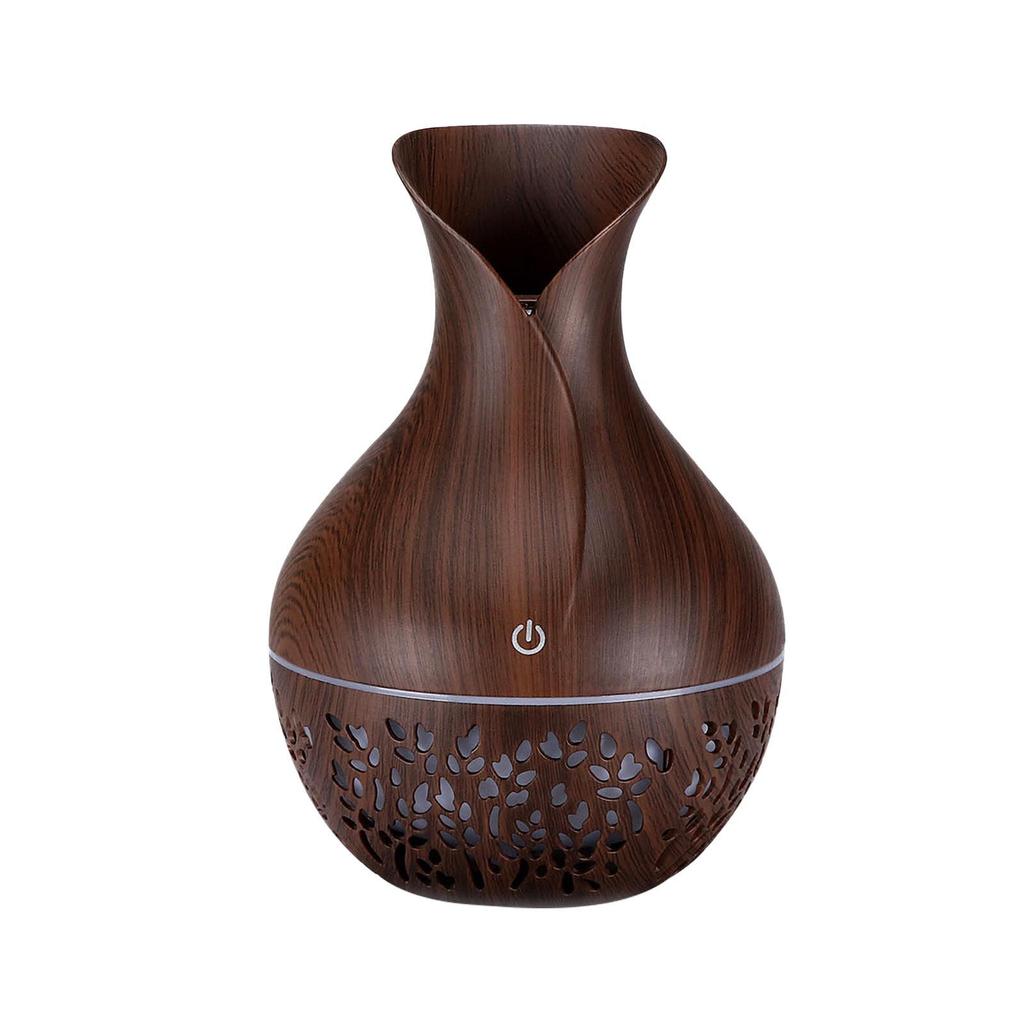Ultrasonic Essential Oil Diffuser Humidifier Vase Shape with Adjustable Mist Modes and Auto Shut-Off for Home Office Bedroom Use