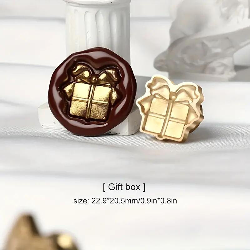 1pc 3D Shaped Embossed Stamp Heads Literary Series Wax Seal Stamps Fire Paint Stamps for Decorating Invitations Sealing Wax