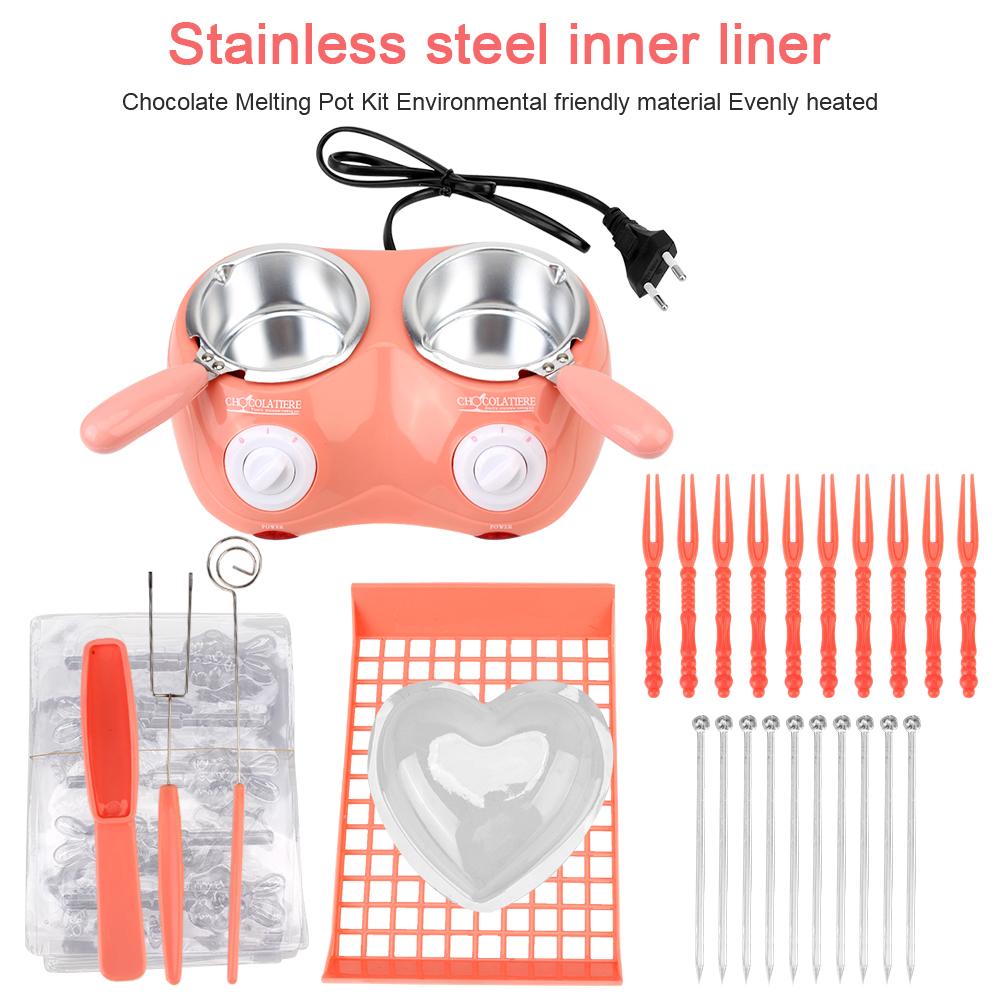Электрический шоколадный плавильный котел нагревательный воск конфеты DIY ароматизированная свеча мыло масло с формой кухонный инструмент