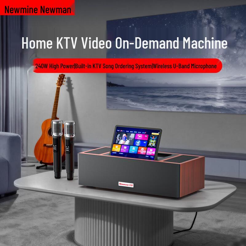 Система домашнего караоке KTV Newsmy с умным дисплеем, штекер CN (адаптер в комплекте) (Китайская версия)