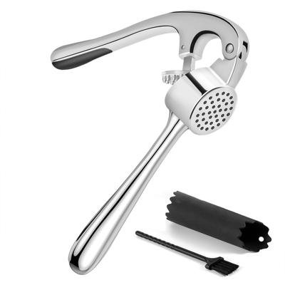 Набор кухонных щеток и пресса для чеснока премиум-класса из нержавеющей стали, ручная мясорубка для имбиря, нержавеющая сталь, профессиональная ручка для приготовления пищи