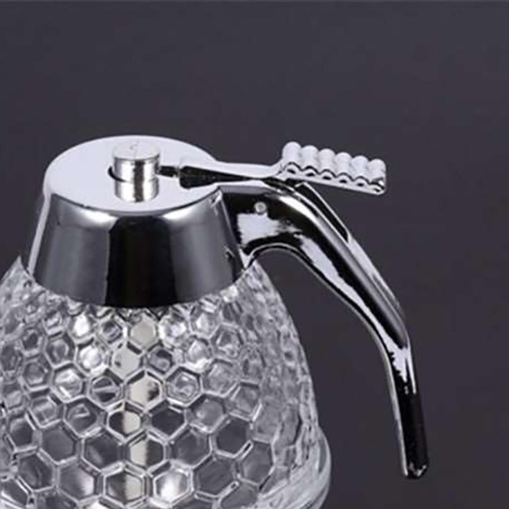 Акриловая прозрачная емкость для меда, сиропа с капельным дозатором