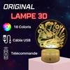 Lampe de Chevet 3D - Mécanicien - LED - Multicolore - Tactile - Rechargeable USB