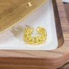 [Jewelry Collection] Retro Personality Medieval Iris Cross Open Ring Light Luxury High-End Ring Woman