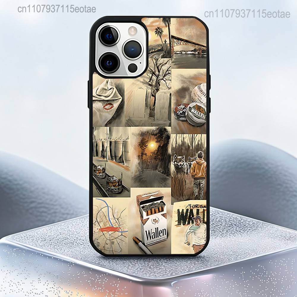M-Morgan певец W-Wallen MW Магнитный чехол для телефона Для IPhone 14 16 17 13 12 11 15 Pro Max Plus Для Magsafe Беспроводная зарядка Чехол