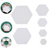 100PCS Paper Craft DIY Craft Hexagon Templates Quilting Patchwork Paper Garment Fabric