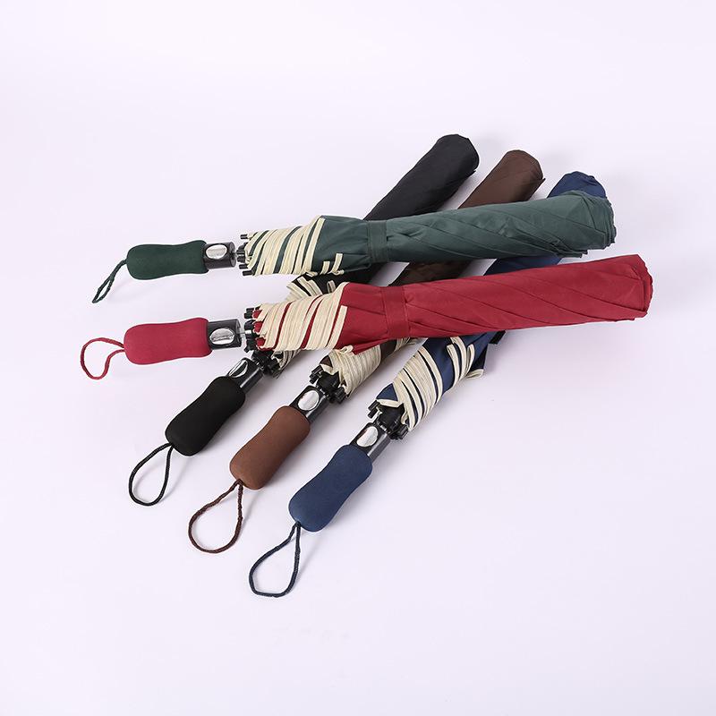 56-дюймовый большой двойной складной автоматический зонт для гольфа подарочный зонт зонт