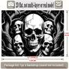 Party Backdrop Flat Gothic Horror Skull Hanging Weddings Birthdays Events Revision Photo Booth Background Front Door Decor