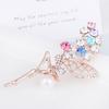 Alloy Flower Fairy  Brooch Pin Women Lady Clothes Decoration