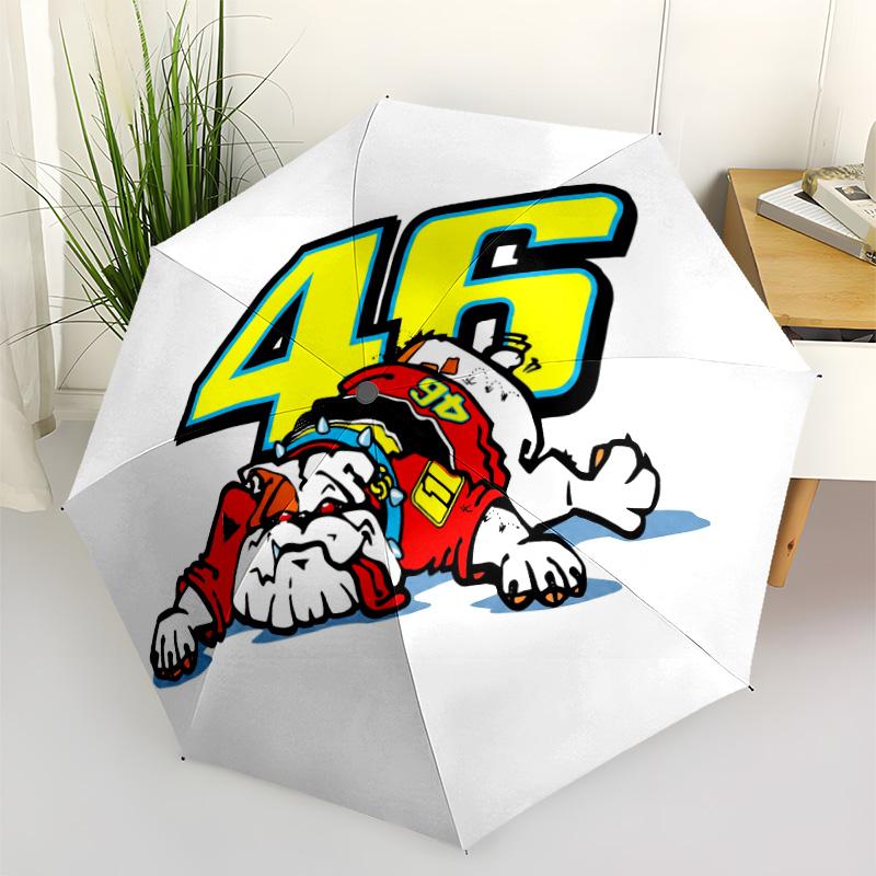 Легенды Vr46 Компактный Дорожный Автоматический Зонт Складной Зонт с 8 Ребрами Складная Конструкция Дорожный Необходимый Модный Аксессуар