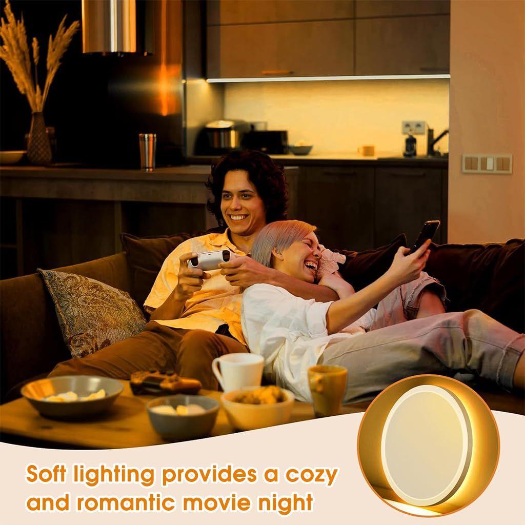 Светодиодный потолочный светильник с пультом дистанционного управления, Диммируемый 24 Вт 3-цветный потолочный светильник с диммируемым ночником 1800k Теплый, Круглые накладные светодиодные потолочные светильники (белый)