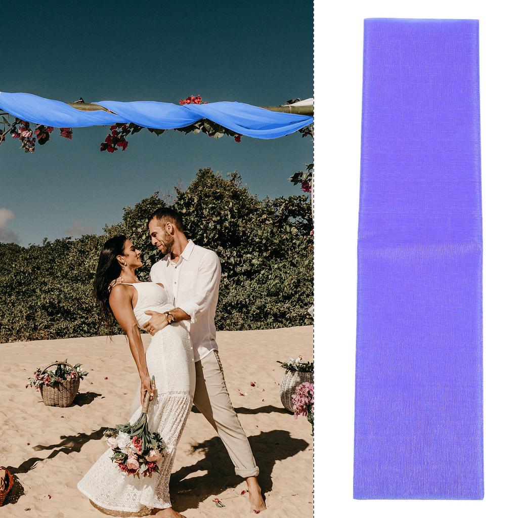 1 set 1 Set Organza Arch Curtain Wedding Party Decor Backdrop Drapes Ceremony Supplies Indoor Outdoor Reusable Event Hanging