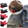 Portable Tire Wedge with 360 Degrees Rotatable Double Columns Car Washing Water Pipe Slide Guide Device Universal Hose Guide Tire Chock Car Detailing