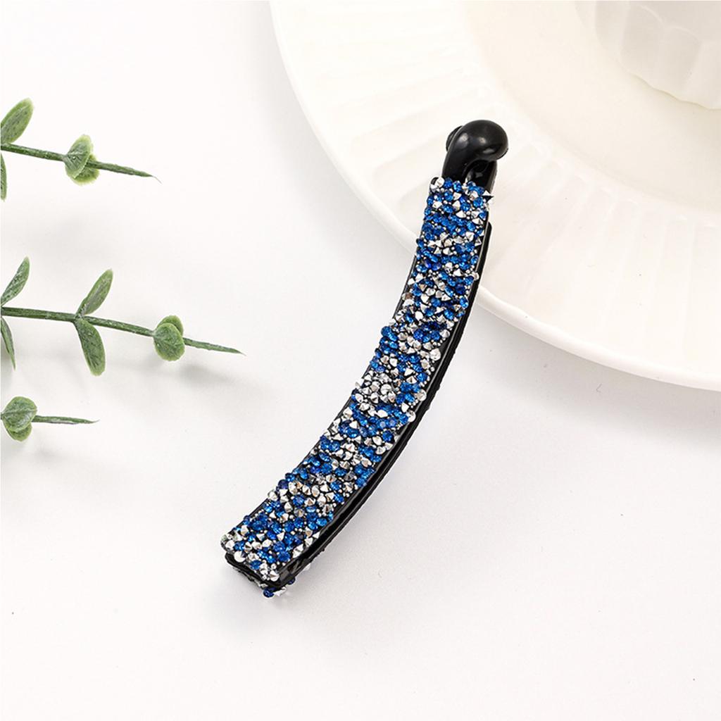 Rhinestone Beads Banana Hair Clips Vintage Fishtail Design Ponytail Holder Hair Decoration For Thick And Fine Hair
