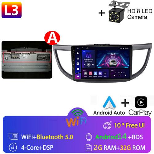 Android 14 для Honda CR-V CRV 2012 - 2015 GPS Carplay Авто Радио Мультимедиа Видео Плеер Стерео WIFI 4G BT RDS 7862S