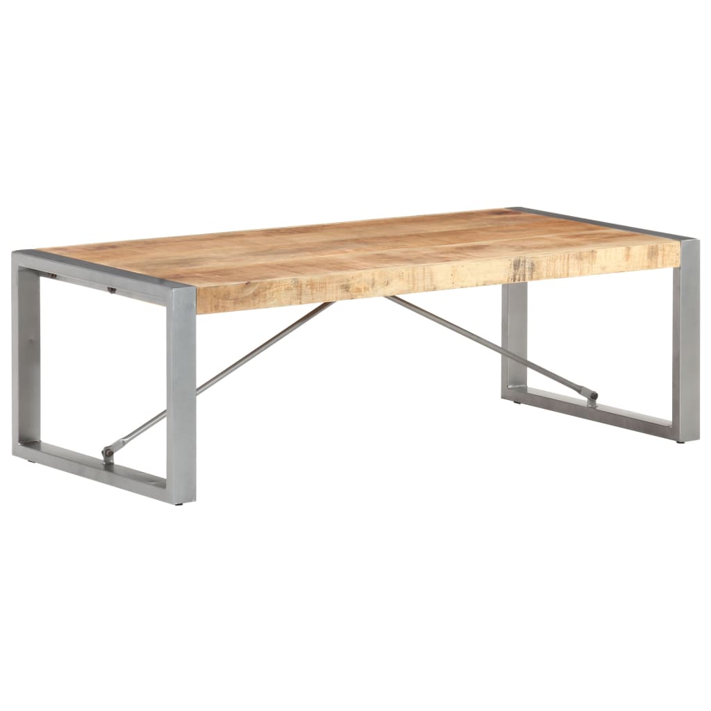 Coffee Table 120 x 60 x 40 cm Rough Mango Wood
