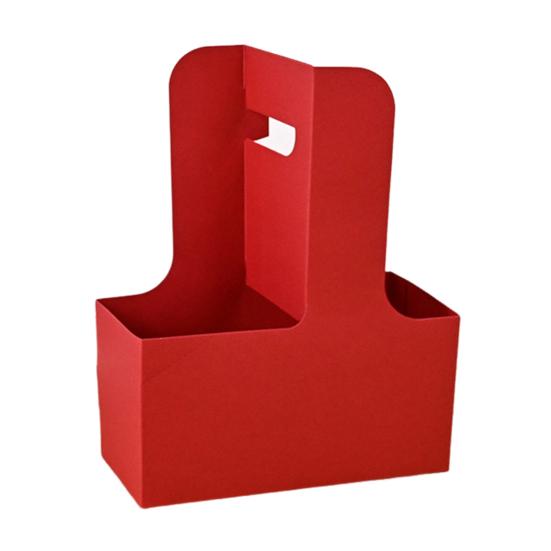 10 шт. одноразовых контейнеров для напитков на вынос, держатель для 2 или 4 стаканов из картона с ручкой, контейнер для горячих или холодных напитков для доставки еды на вынос