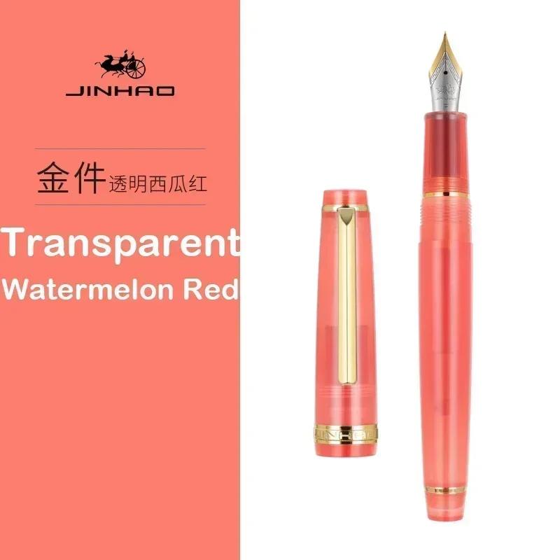 Перьевая ручка Jinhao 82 с золотой отделкой, акриловый корпус, тонкое перо для письма, каллиграфии, подписи, школьные и офисные принадлежности, канцелярские товары