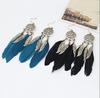 Серьги-ловцы снов Visionb Bohemia Feather Long Design для женщин, ювелирные изделия