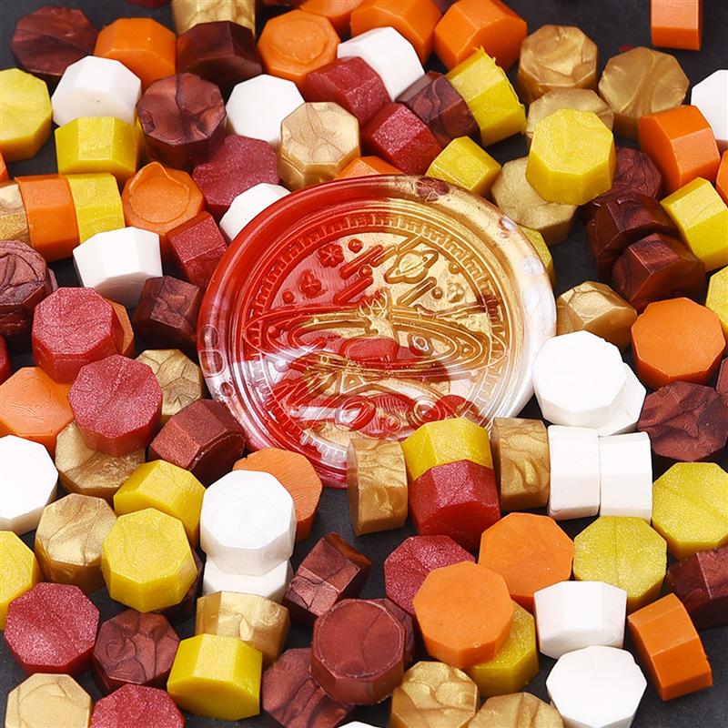 100 шт. ретро-сургучные бусины, цветная печать, воск для печати, материал для скрапбукинга, свадьбы, дня рождения, вечеринки, воска, сделай сам, художественный декор, поставка