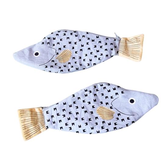 Пенал в форме рыбы, гладкая застежка-молния, держатель для ручек, большая вместимость, утолщенный холст, органайзер для канцелярских принадлежностей