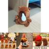 Endearing Capybara Plush Toy Keyring With Plush Fabric And Adorable Features
