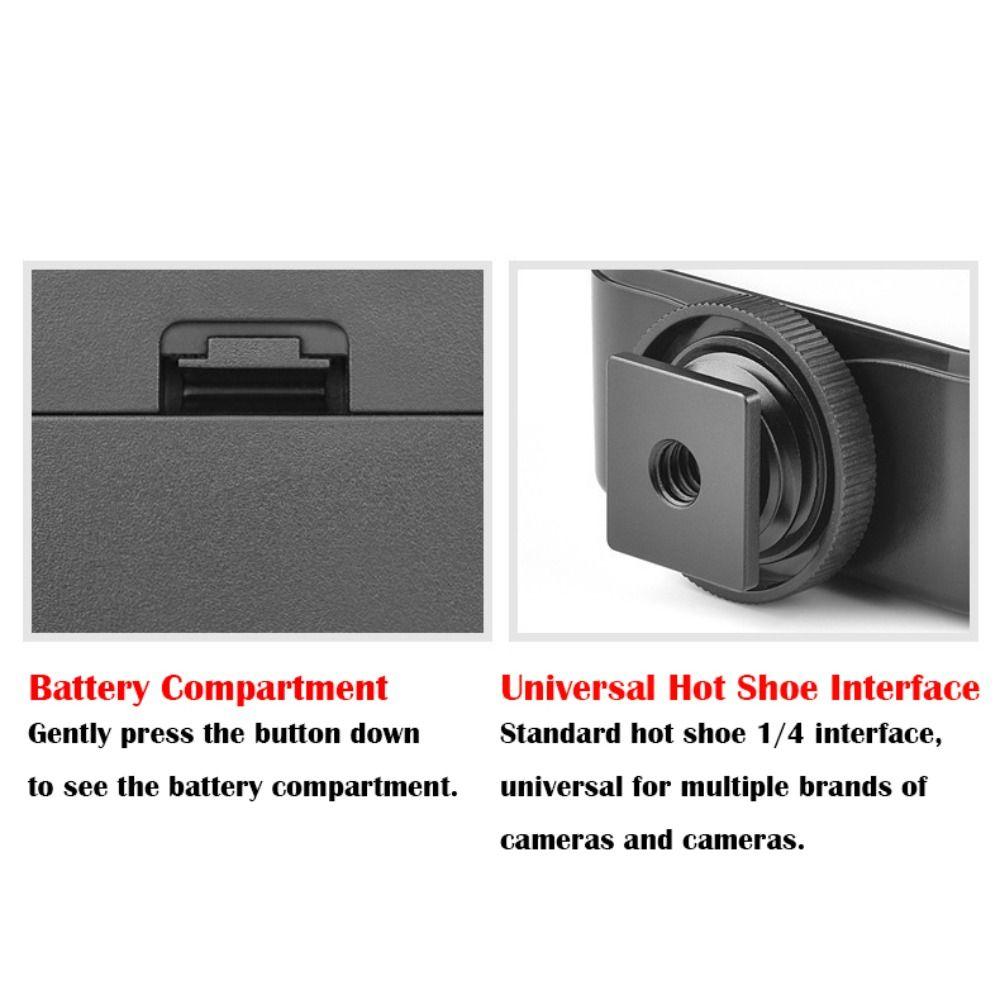 Dimmable Fill-in Light USB Charging Camera Flash Lamp for Canon/Nikon/Sony Live Broadcast