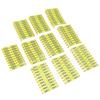 100PCS 001‑100 Number Plastic Livestock Tag Integrated Colorfast Livestock Ear Tags for Cattle Cows