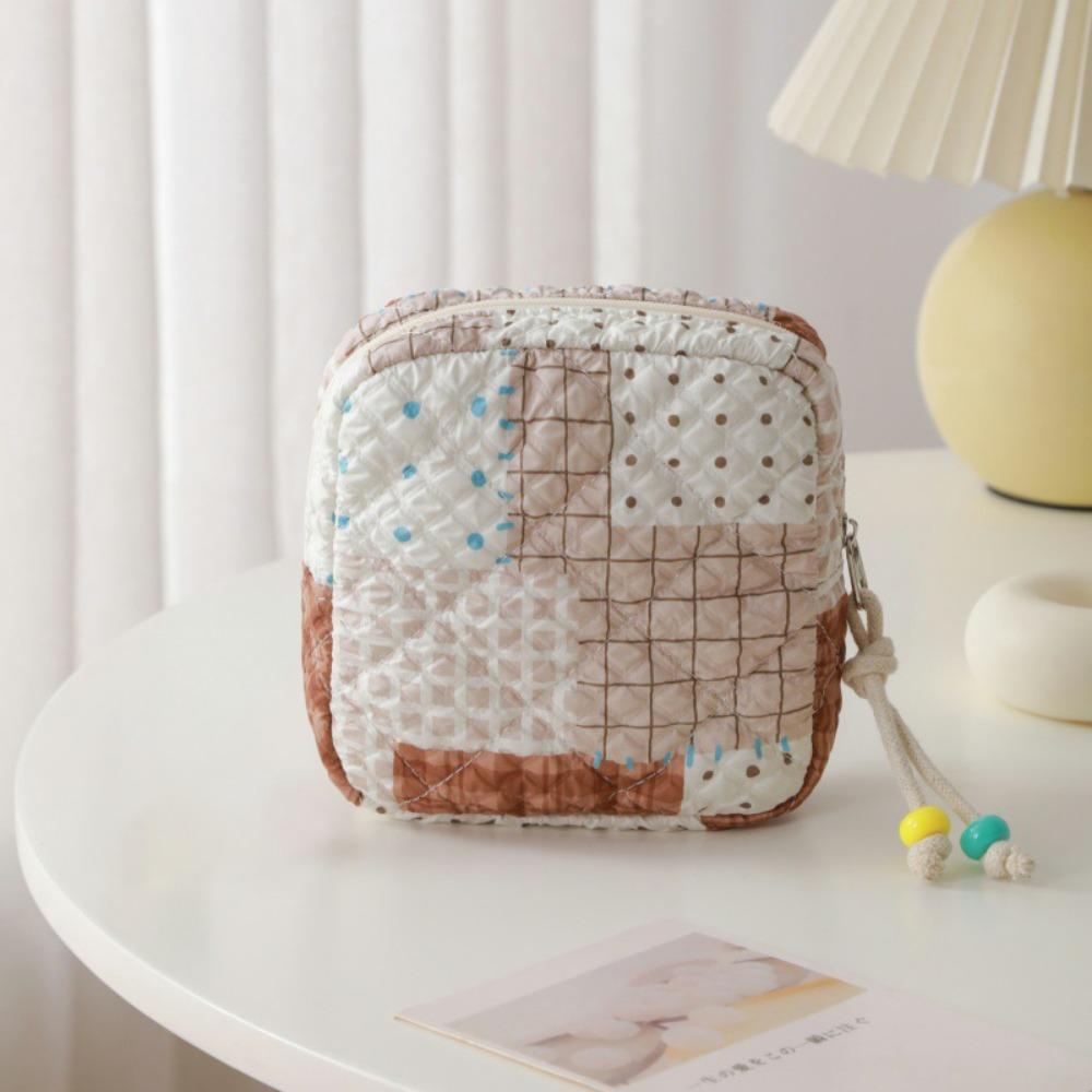 Принт Цветочный Косметичка Органайзер для Губной Помады и Макияжа Чехол Сумочка для Хранения Гигиенических Прокладок Дорожная Сумка для Хранения Наушников и Монет