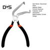 1 Pc/2 Pcs Electrical Disconnect Pliers Automotive Tools Fuel Line Petrol Clip Pipe Pliers Automotive Hose Disconnect Tools for Push Tab Style Plugs
